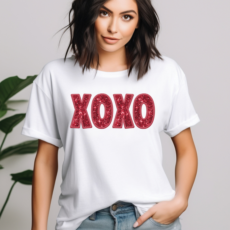 Red XOXO Valentine's Day T-Shirt
