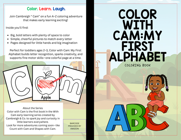 Color With Cam: My First ABC Coloring Book for Kids