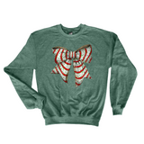 Snack Cake Bow Christmas Sweatshirt