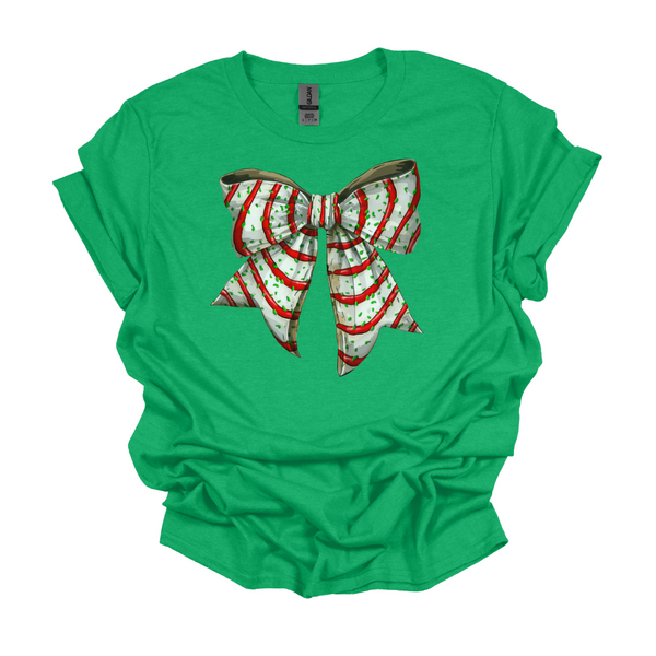 Snack Cake Bow Christmas T-shirt