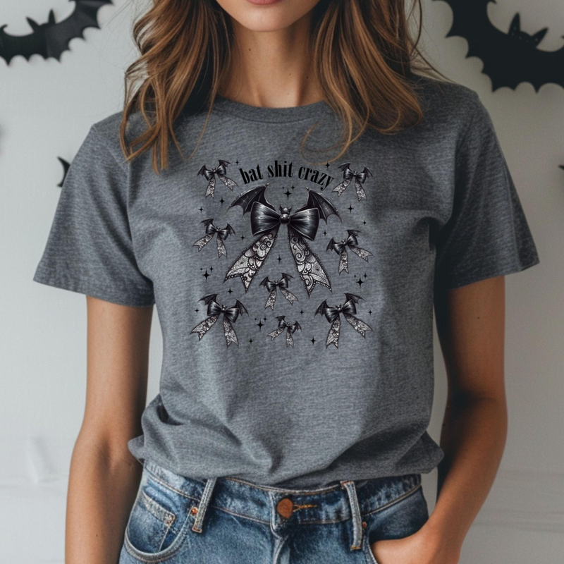 Halloween Bat Shit Crazy Graphic Tee