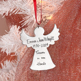 Personalized Angel Christmas Ornament