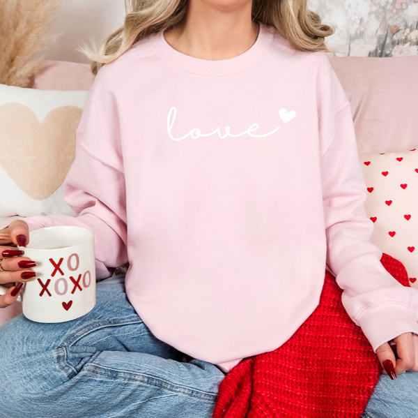 Love Sweatshirt Pink