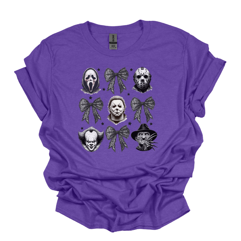 Coquette Horror Friends Halloween Graphic Tee Version 2