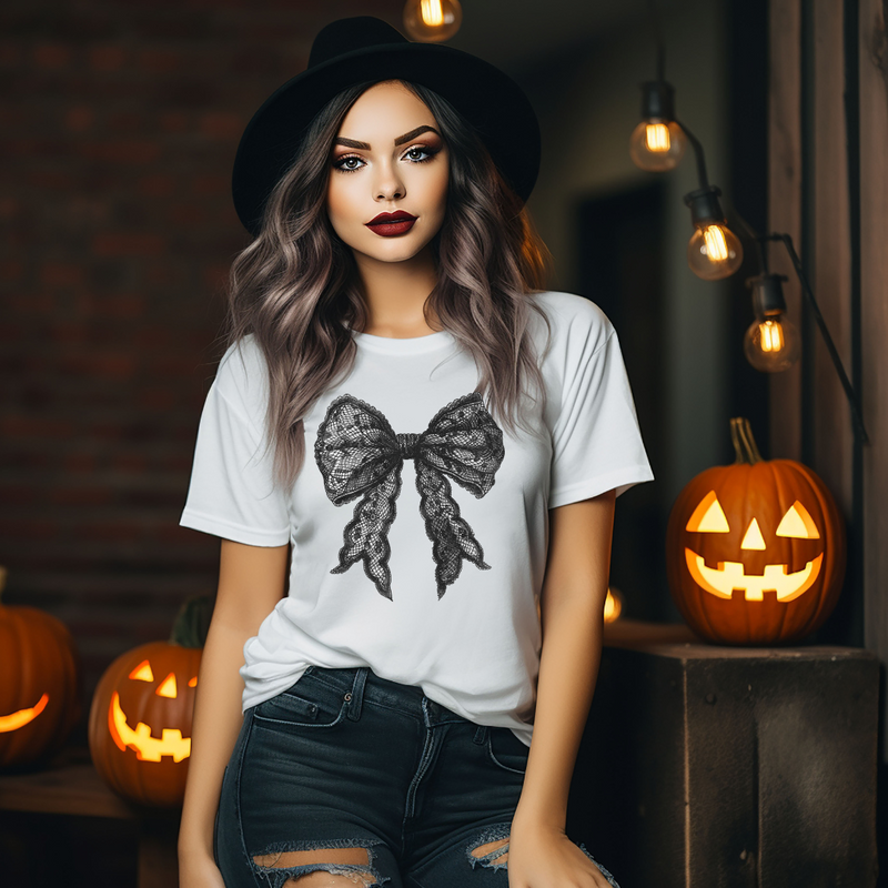 Halloween Bow Graphic Tee