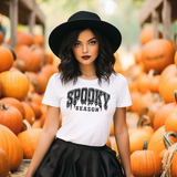 Distressed Spooky Season Halloween Graphic Tee