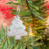 Personalized Christmas Tree Ornament, Small Name Ornament