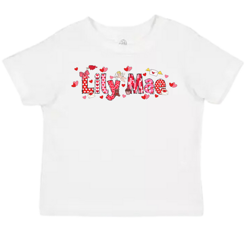 Personalized Valentine's Day name shirt