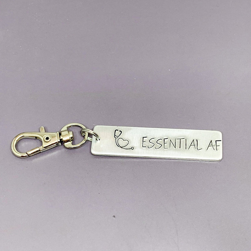 Essential AF keychain, Nurse key chain