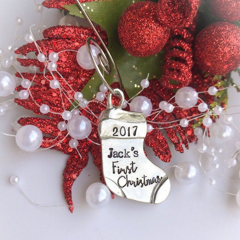 Personalized Christmas Stocking Ornament - Sweet Tea & Jewelry