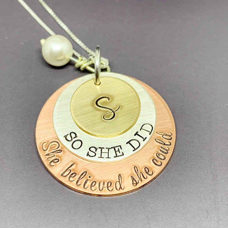 she believed she could so she did necklace dcdjewelry