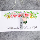 flower girl proposal necklace