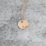 rose gold bridesmaid necklace | bridesmaid proposal necklace