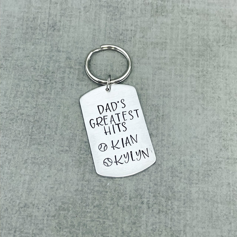 Dad's Greatest Hits Key chain