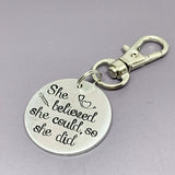 she believed she could so she did keychain